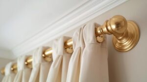 french return curtain rod